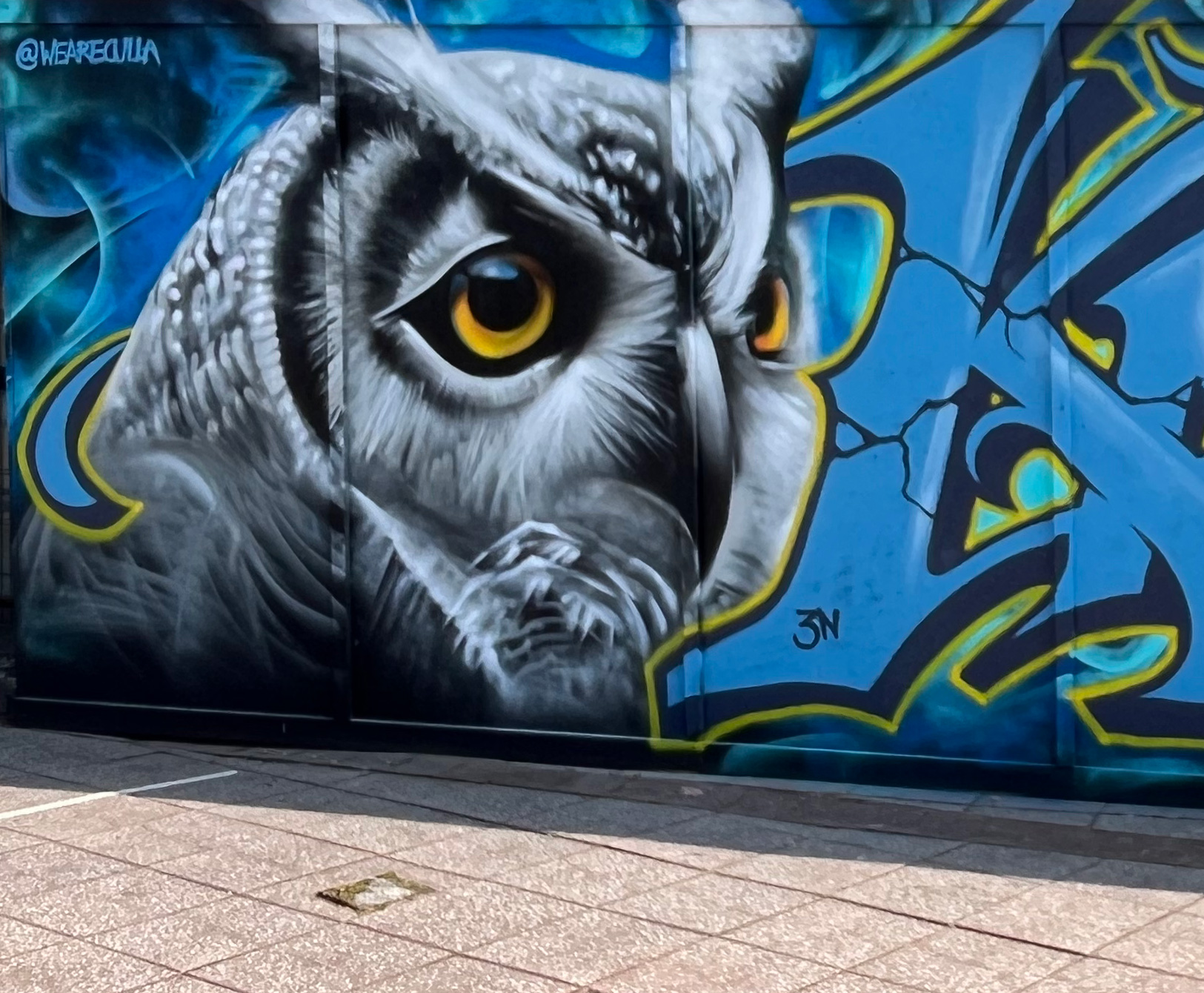 stoke on trent owl graffiti